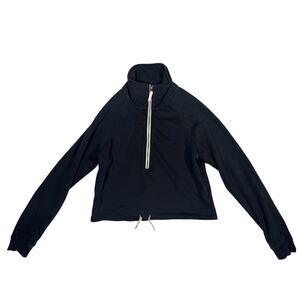 Vuori Sedona Half Zip Sweatshirt Cropped Lake Blue Gray XS